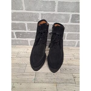 Derek Lam 10 Crosby Womens Black Suede Leather Wedge Platform Shoes Size‎ 11 M